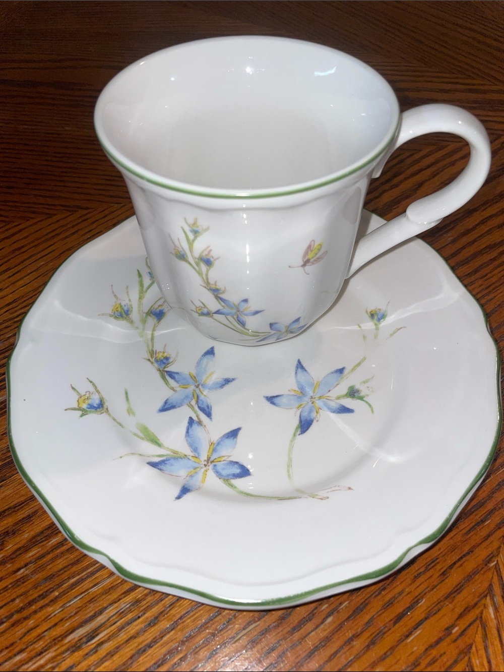 2002 Lara’s Garden American Atelier At Home Coffee Mug 5163 & matching plate